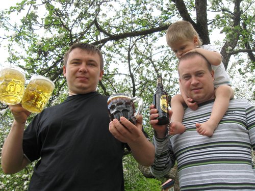 Законный 0.5 пива за восхождение. Детям - квас.