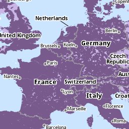покрытие 3G в Европе